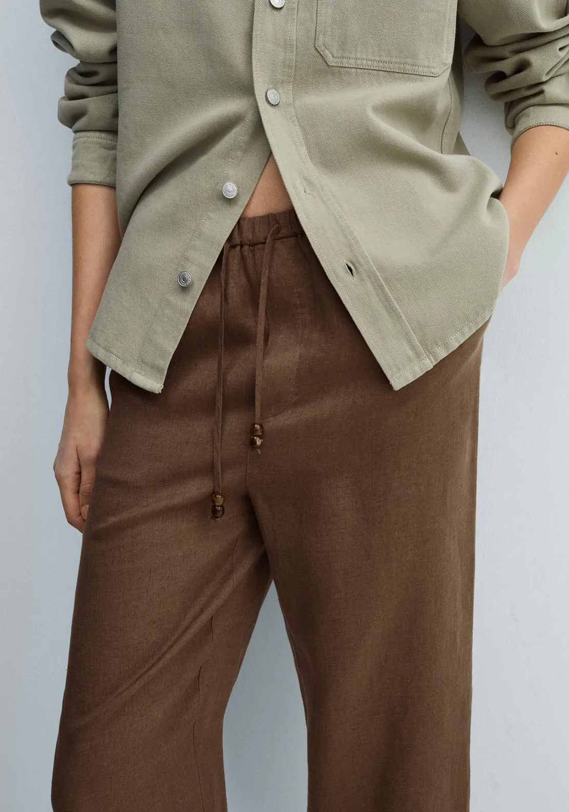 100% linen trousers