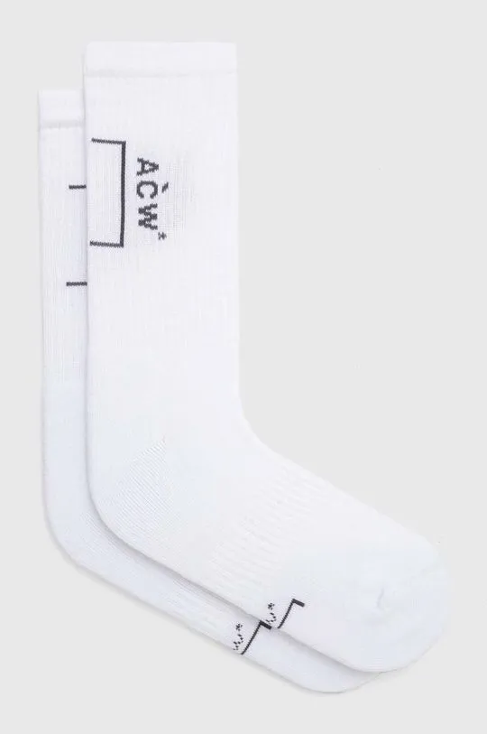 A-COLD-WALL* socks BRACKET SOCK men's white color ACWMSK034C