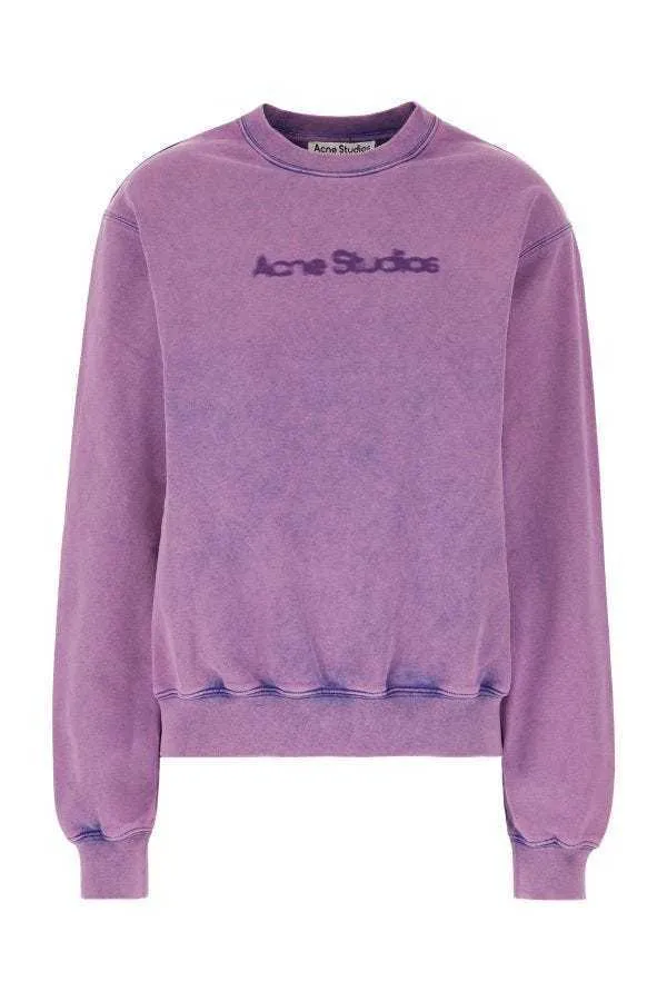 Acne Studios  |Crew Neck Tie-dye Long Sleeves Plain Cotton Oversized Logo