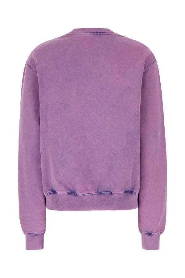 Acne Studios  |Crew Neck Tie-dye Long Sleeves Plain Cotton Oversized Logo