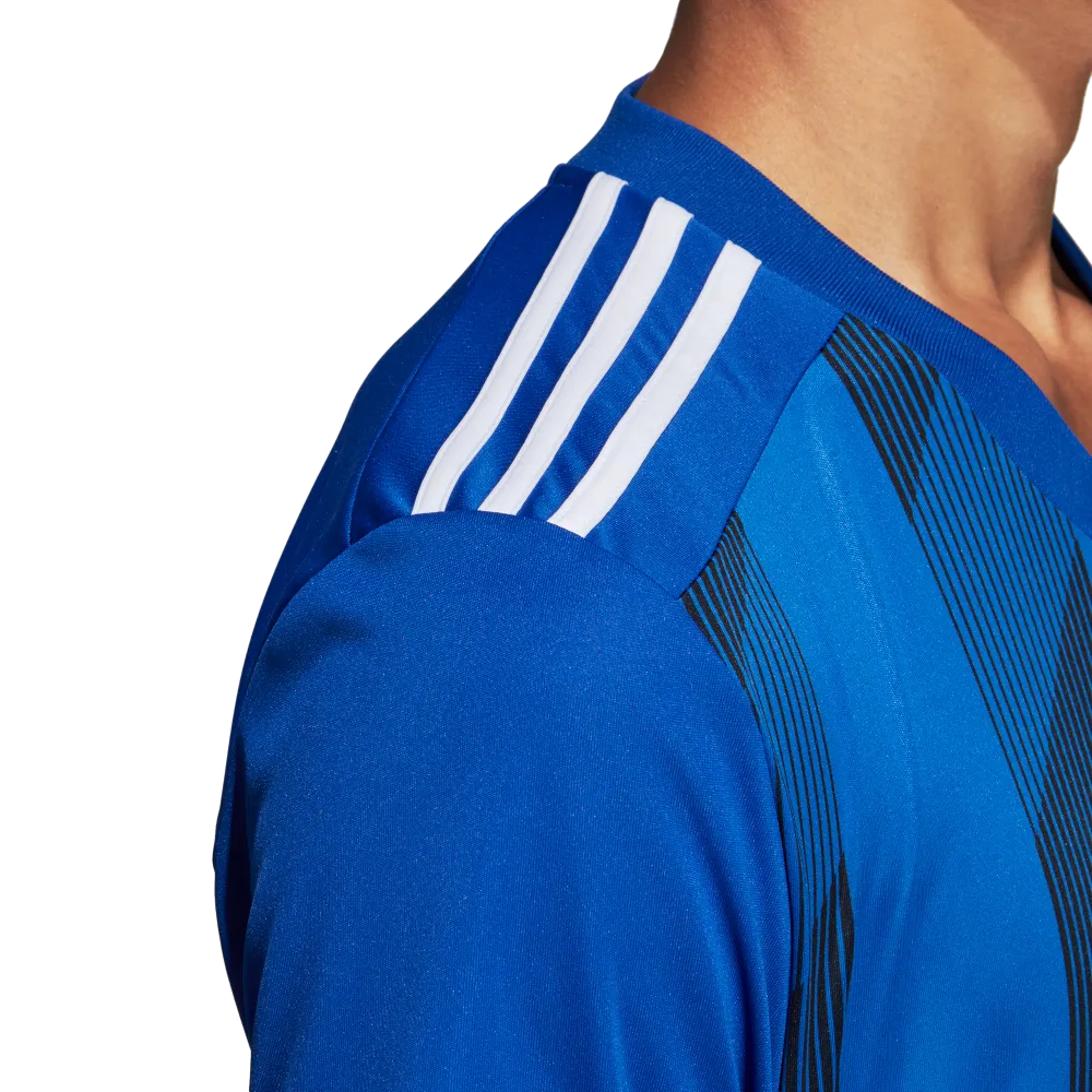 Adidas Adult Striped 19 Jersey (Blue/White)