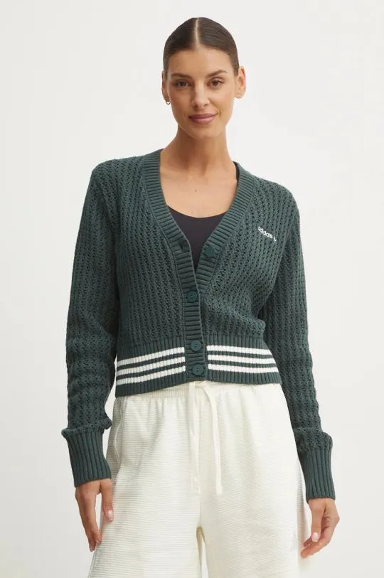 adidas Originals cardigan Cardigan women’s green color IX1046