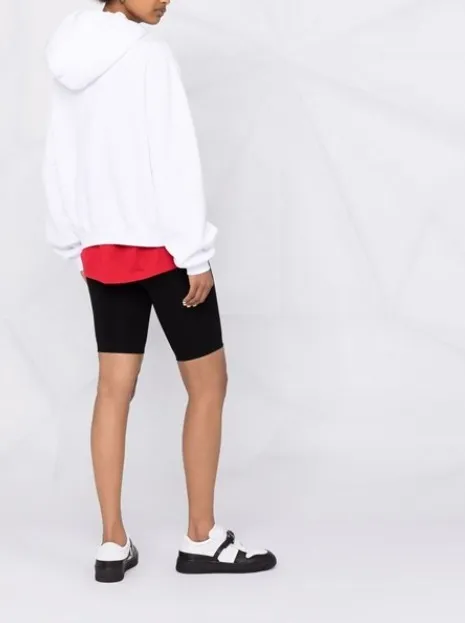 Alexander Wang  |Unisex Street Style Long Sleeves Cotton Logo Skater Style