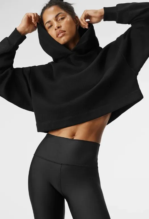 ALO Yoga  |Unisex Street Style Long Sleeves Plain Oversized