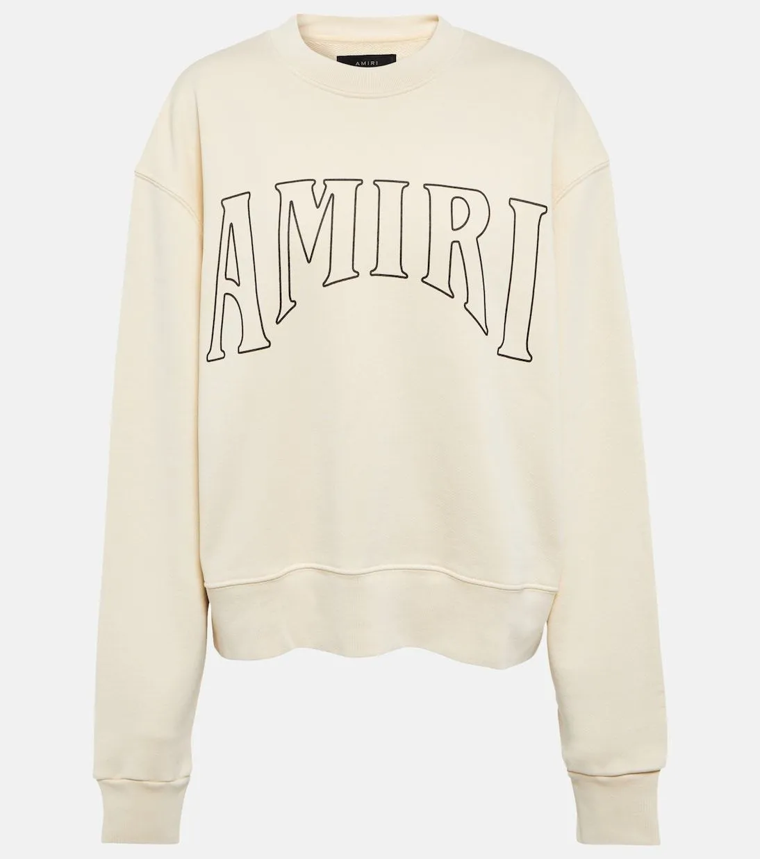 AMIRI  |Crew Neck Unisex Street Style Long Sleeves Plain Cotton Logo