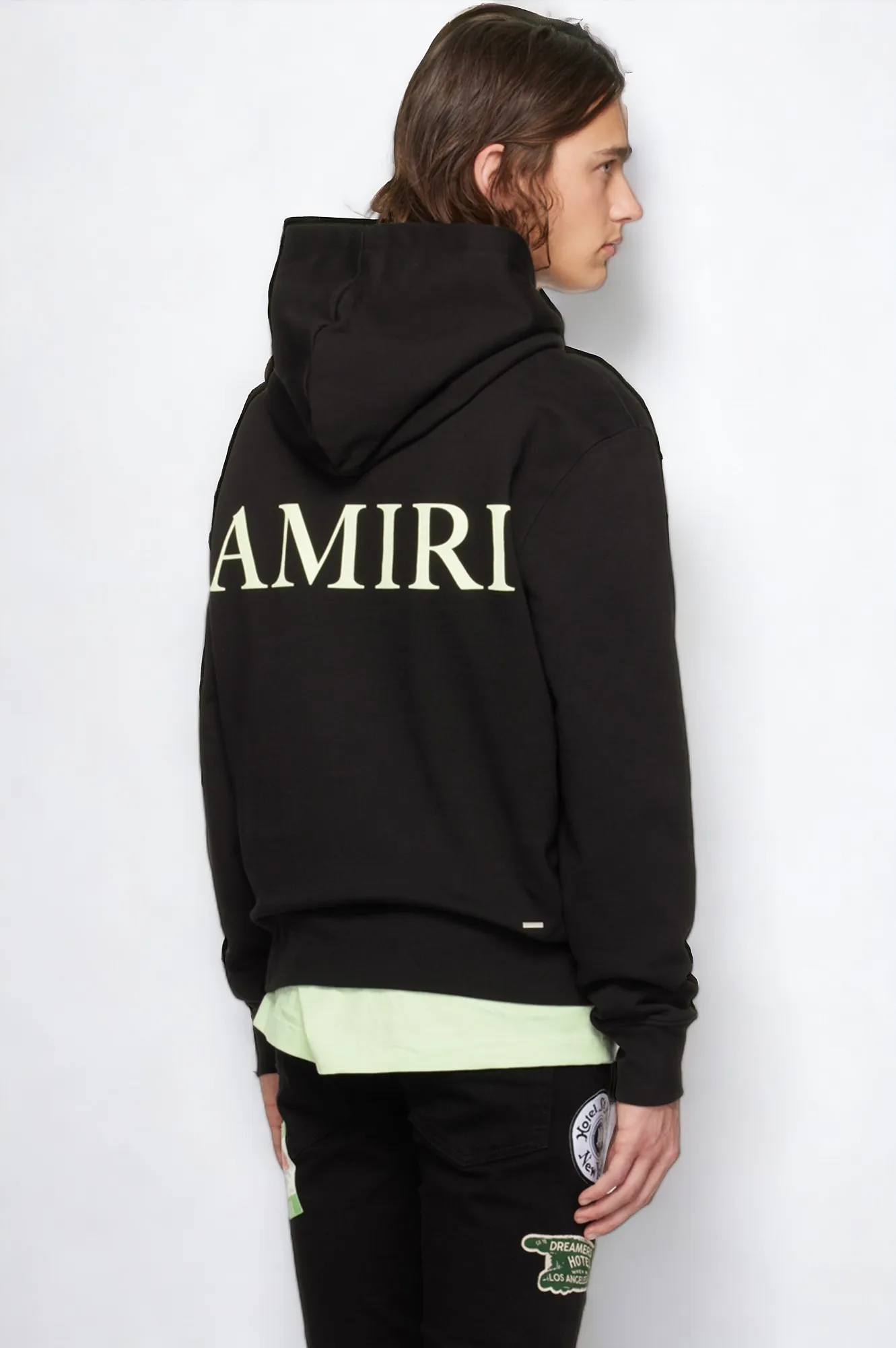 AMIRI  |Unisex Blended Fabrics Street Style Bi-color Plain Cotton