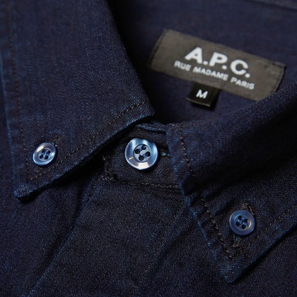 A.P.C. Denim Button Down ShirtIndigo