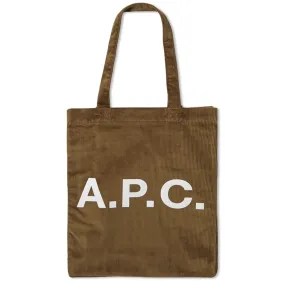 A.P.C. Lou Corduroy ToteKhaki