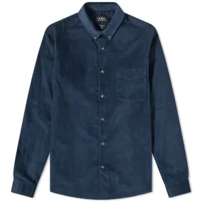 A.P.C. Serge Corduroy ShirtNavy