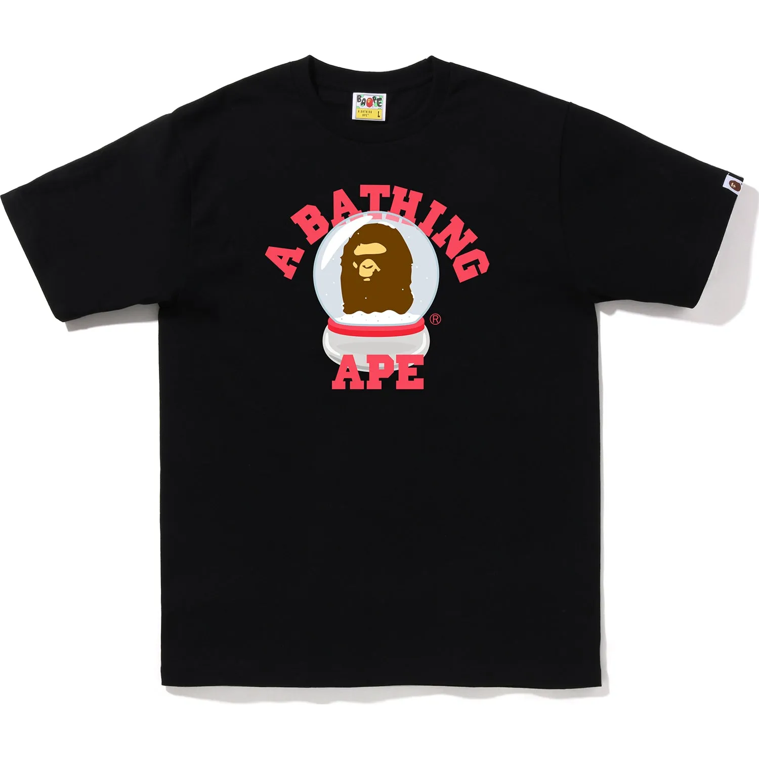 APE HEAD SNOW GLOBE COLLEGE TEE MENS