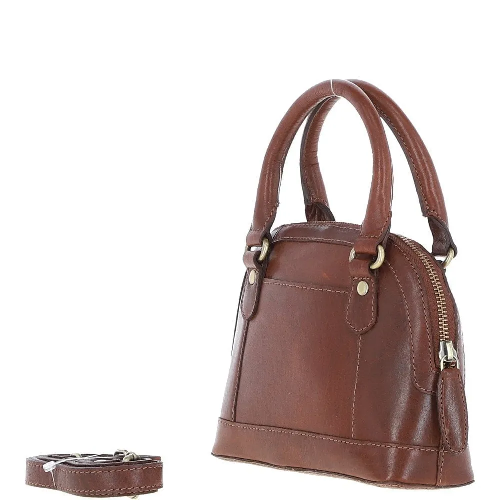 Ashwood Womens Small Leather Tote Bag Chestnut: T-82