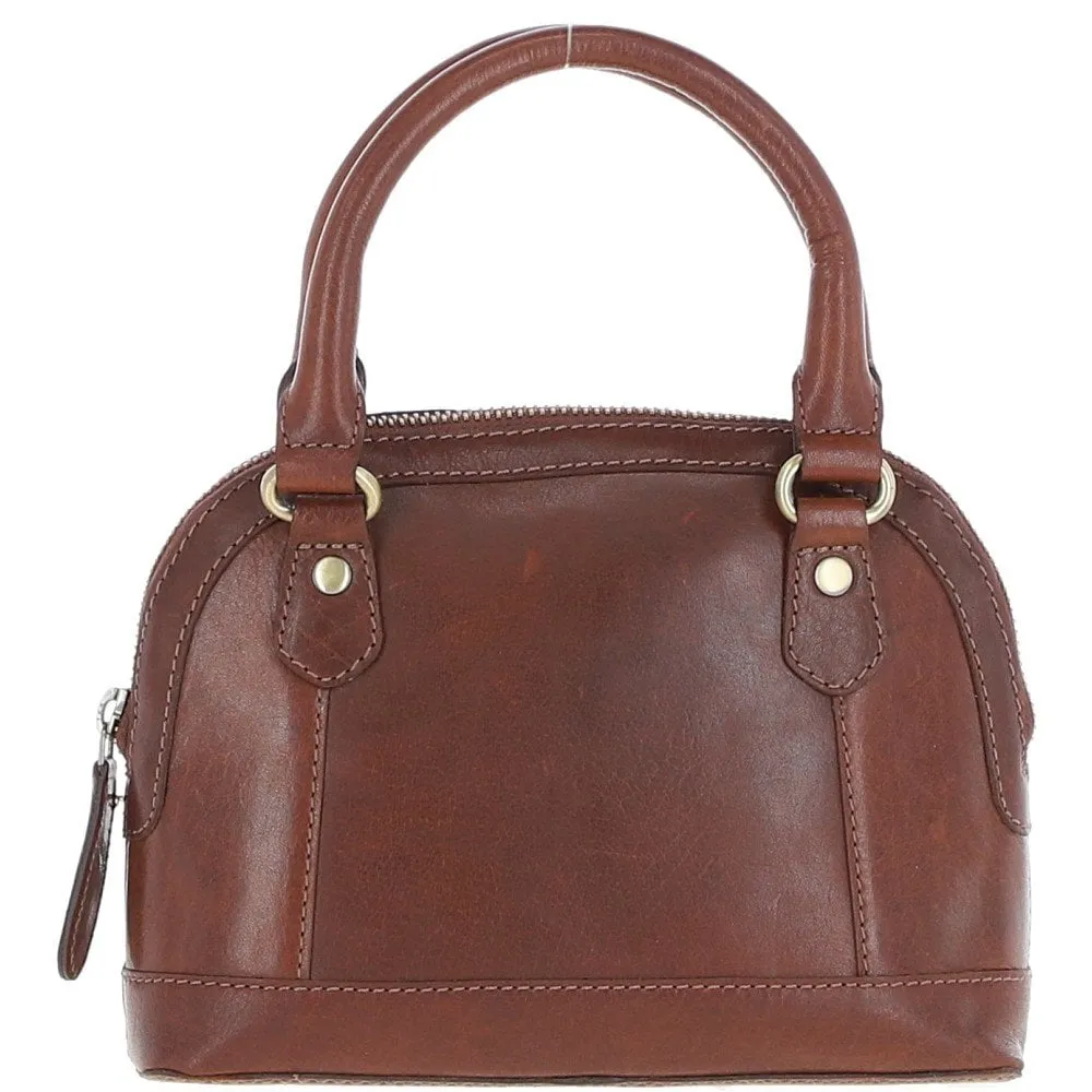 Ashwood Womens Small Leather Tote Bag Chestnut: T-82