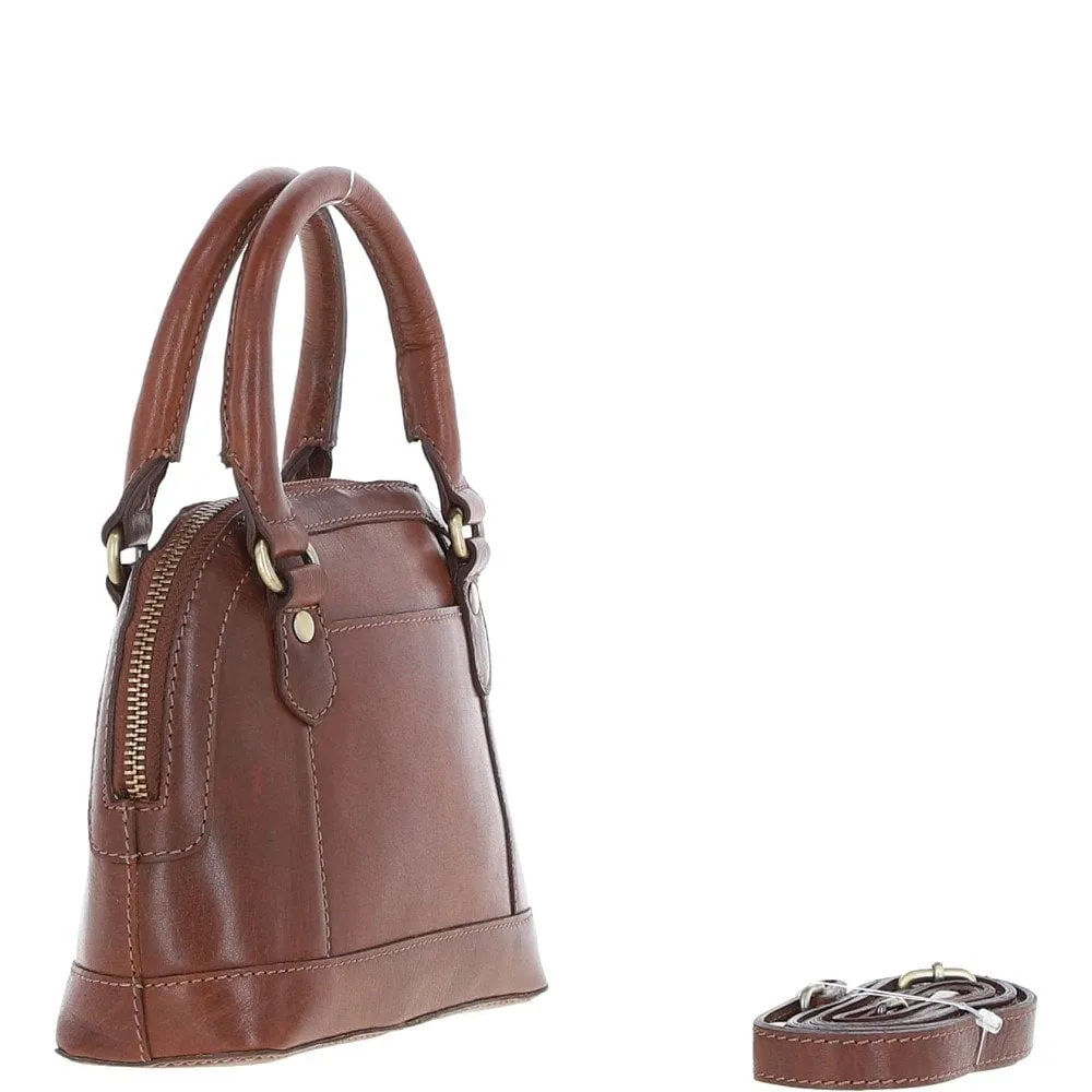 Ashwood Womens Small Leather Tote Bag Chestnut: T-82