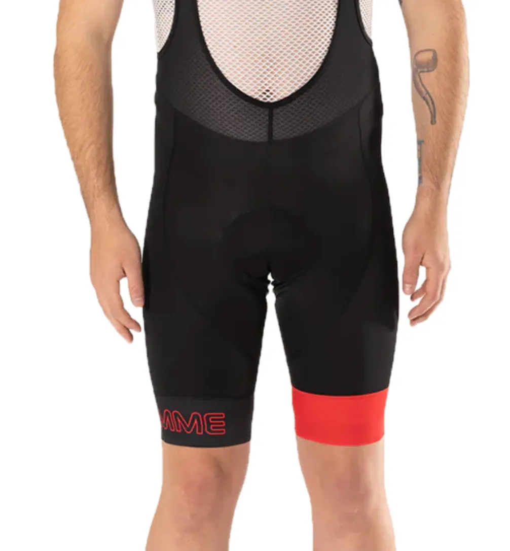 Biemme Legend Eco Cycling Bib Shorts - Blk/Red - Mens Medium - Made in Italy