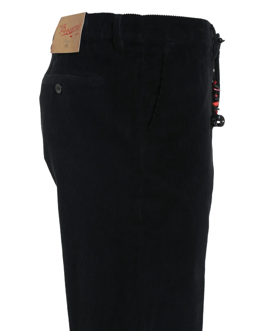 Black Corduroy Casual Pant