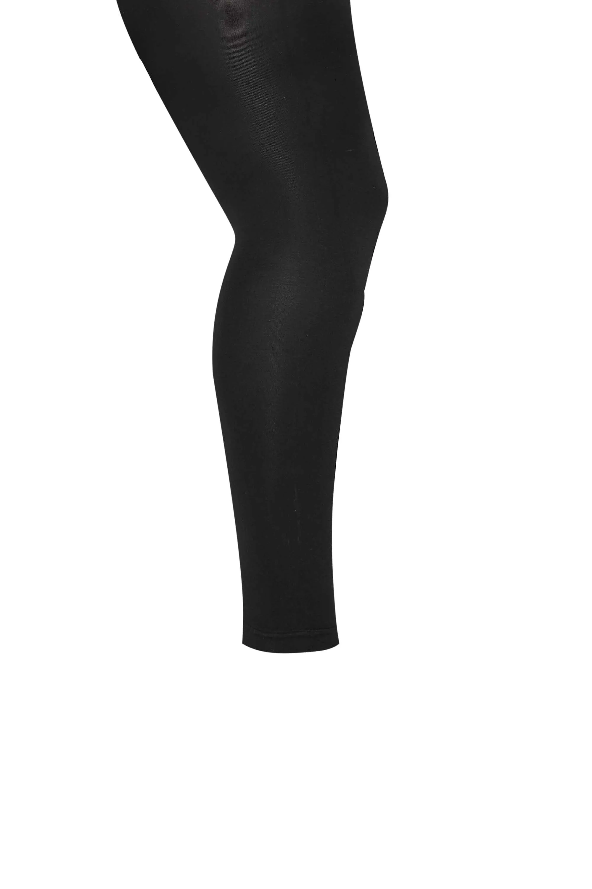 Black High Waisted Shaping Footless Tights