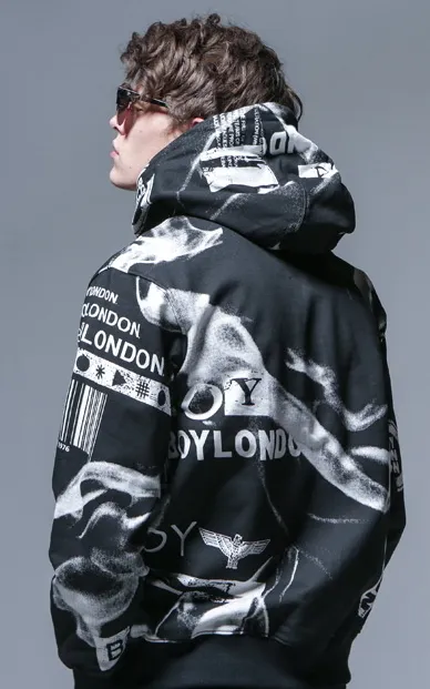 BOY LONDON  |Street Style Long Sleeves Other Animal Patterns Cotton