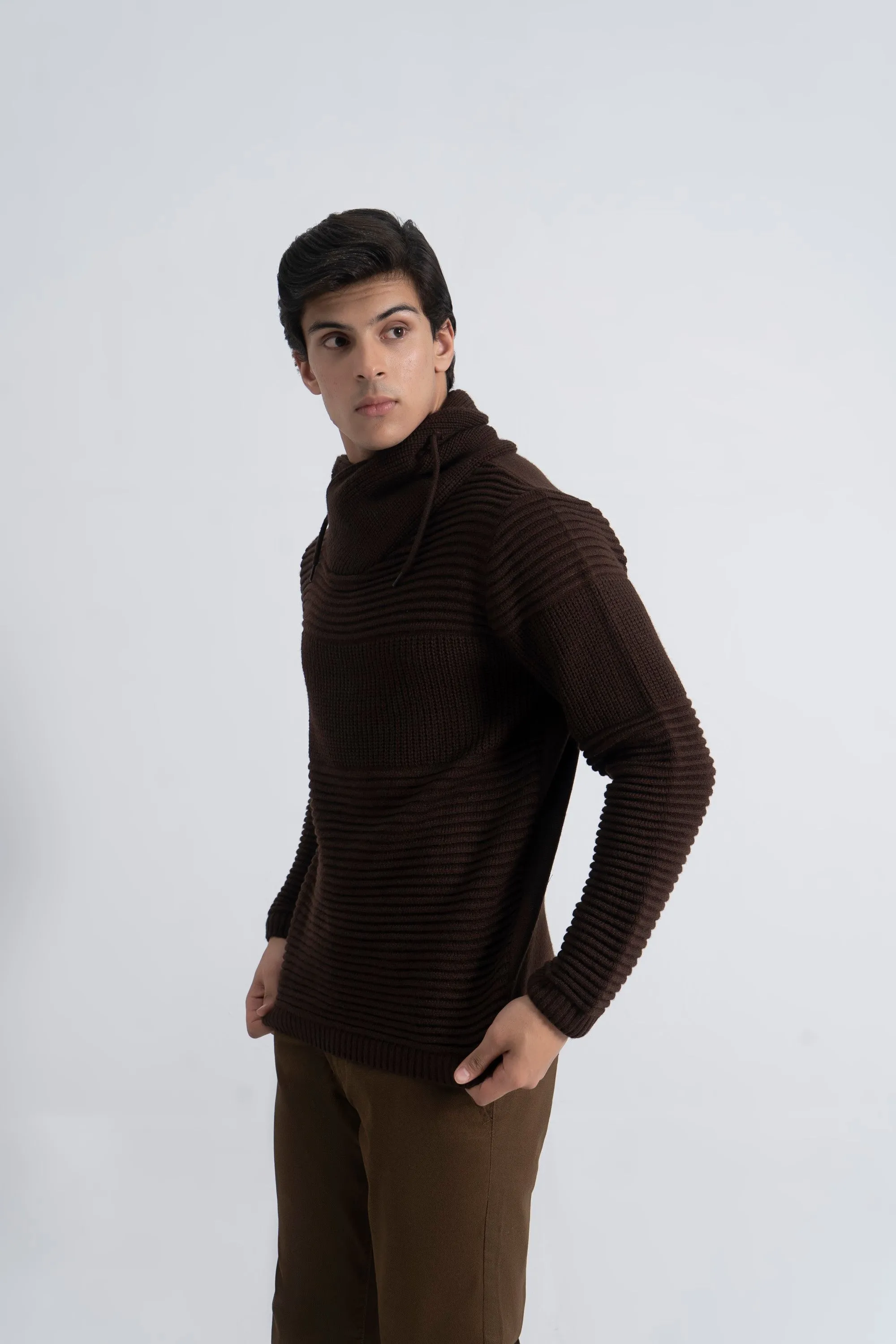 Brown Acrylic Sweater