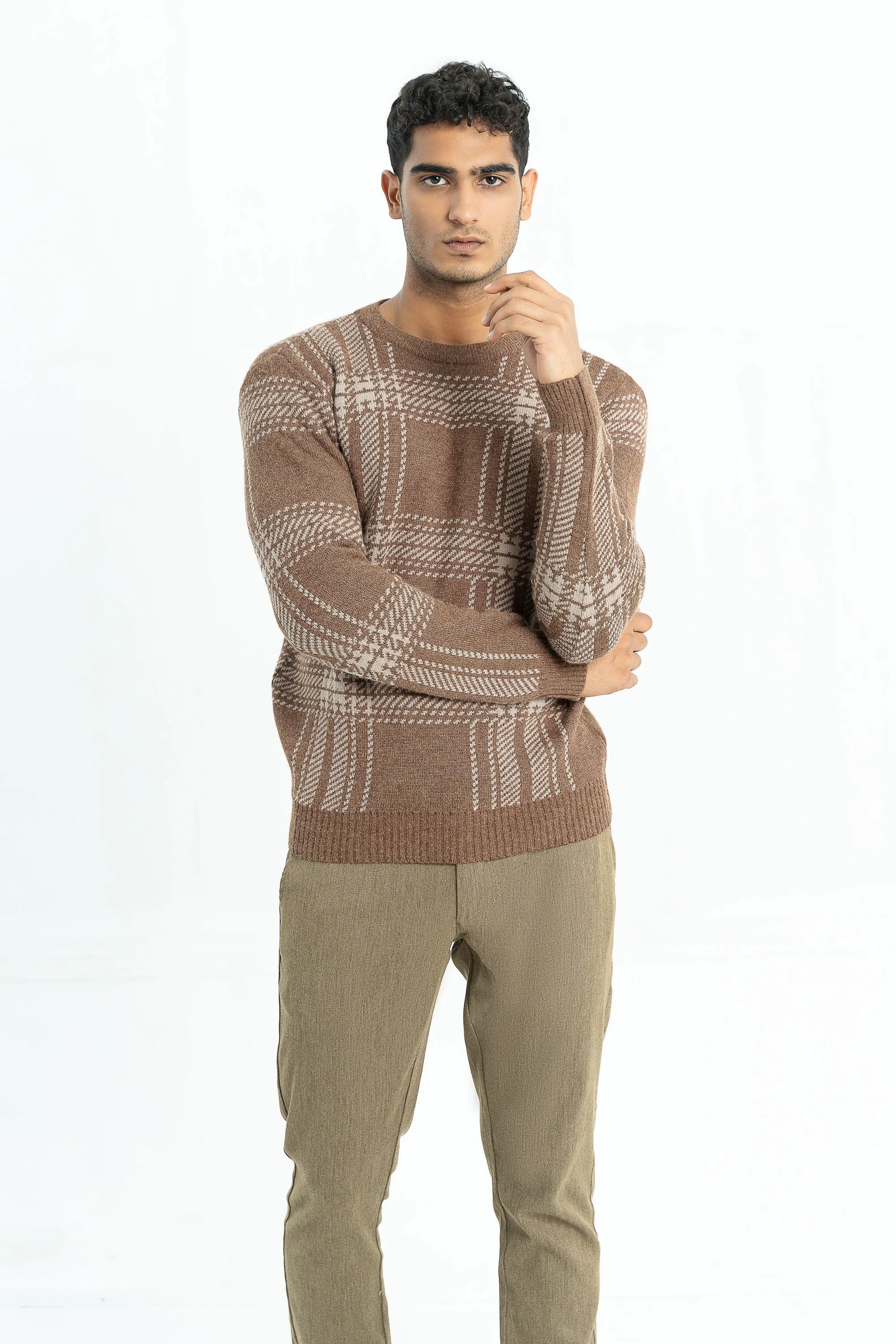 Brown sweater