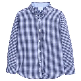 Button Down Shirt - Navy Gingham