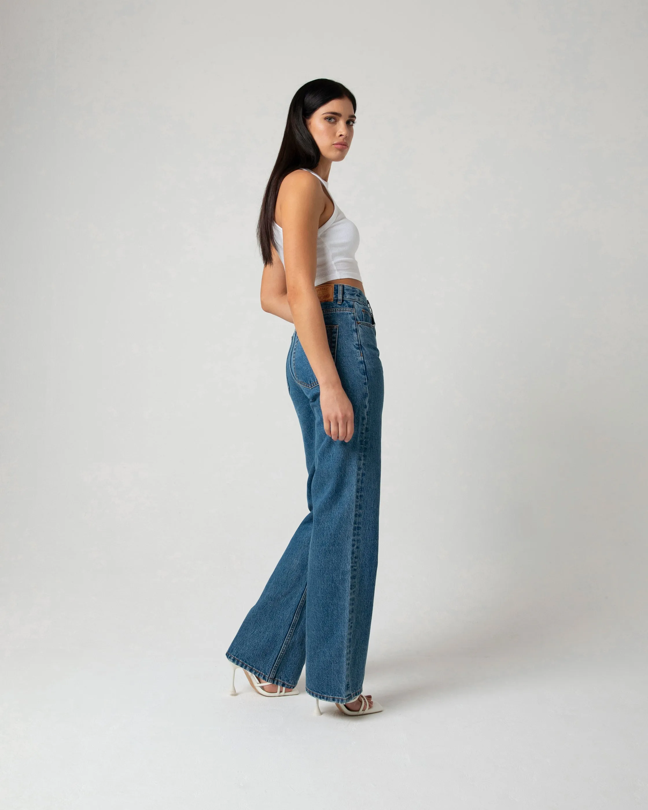 Cara Wide Leg Dark Blue