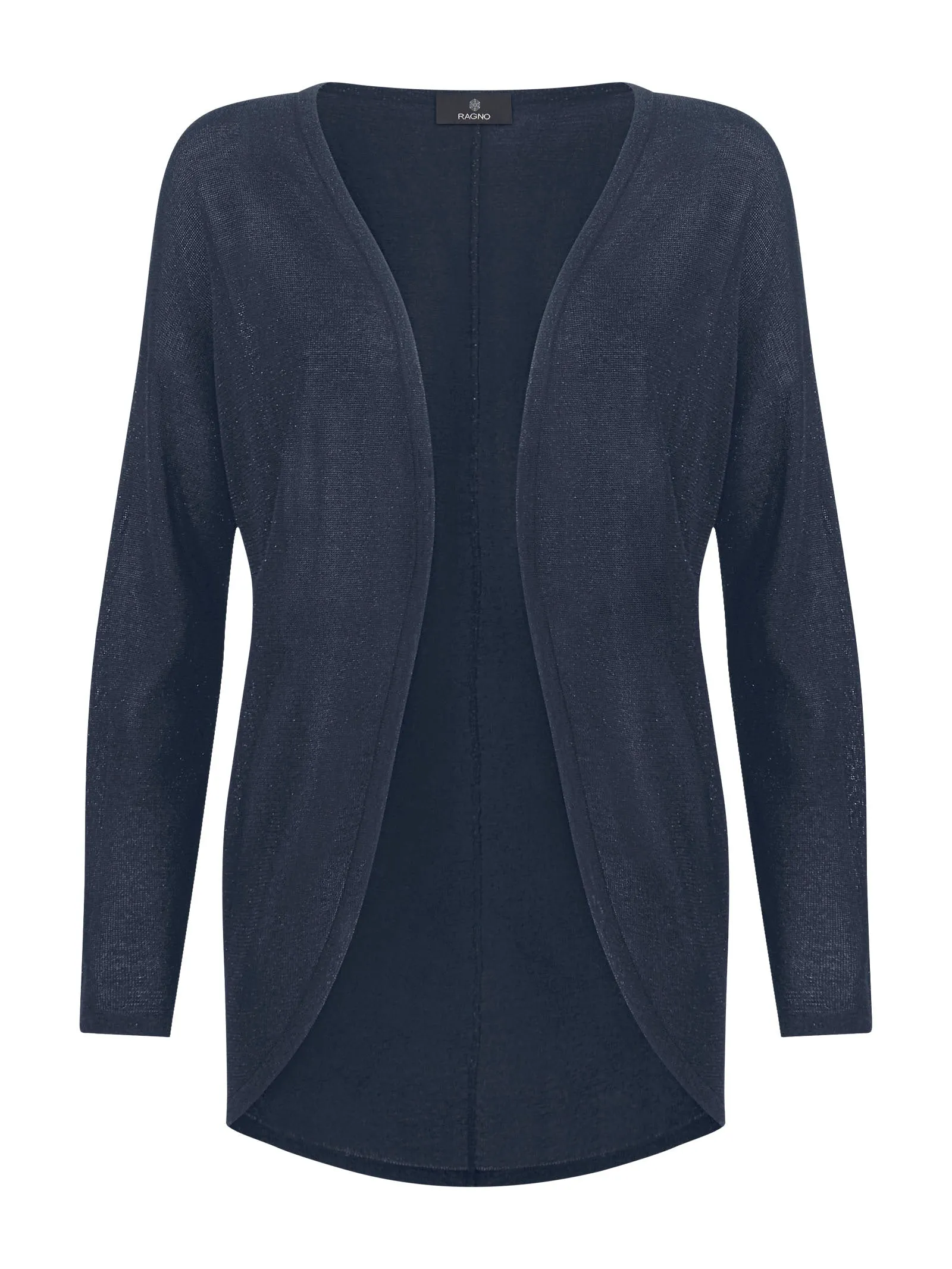 Cardigan in Crêpe Lurex - Bleu