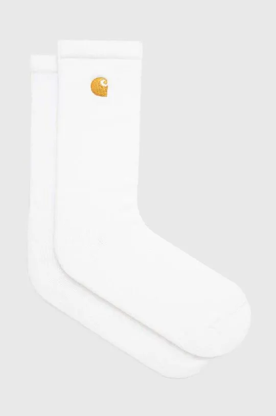 Carhartt WIP socks Chase Socks white color