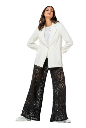 Caroline Biss STRAIGHT FINE BOUCLETTE BLAZER