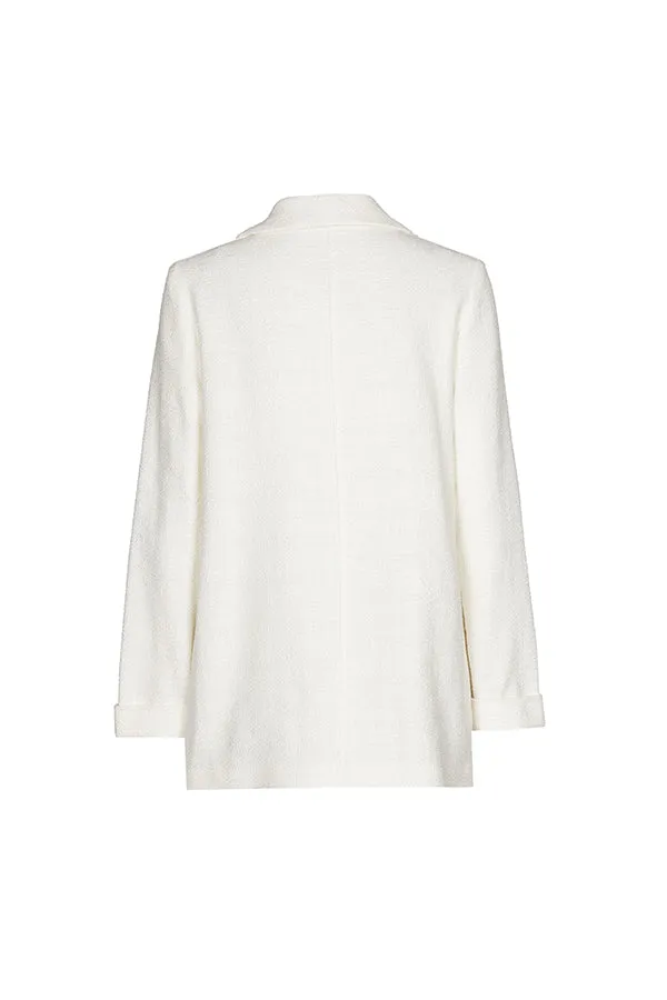 Caroline Biss STRAIGHT FINE BOUCLETTE BLAZER