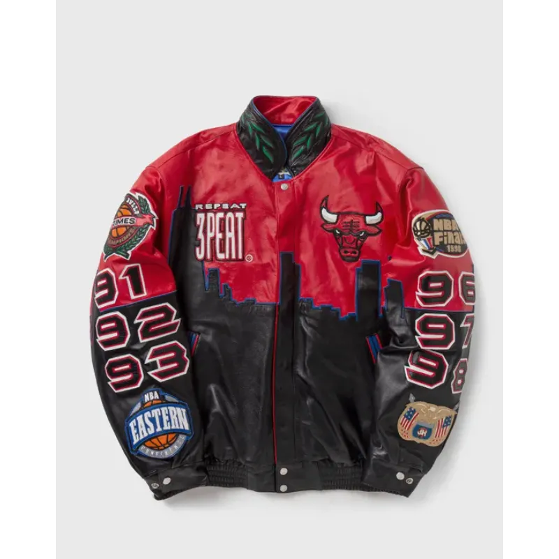 Chicago Bulls Leather Jacket - William Jacket