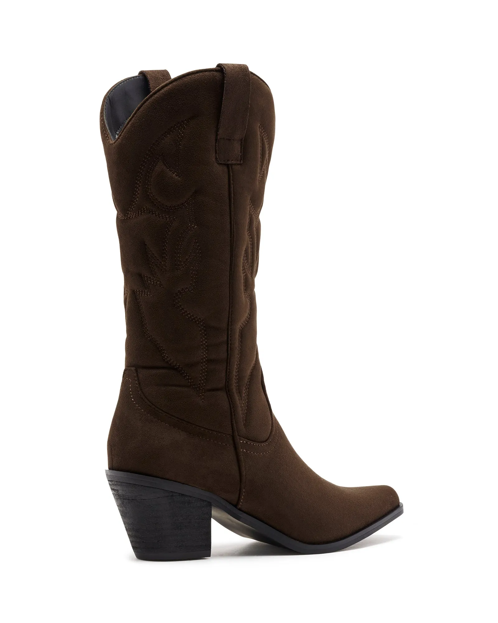 Clayton Western Boot Chocolate Microfibre - PRE ORDER DUE FOR DISPATCH 1 JAN