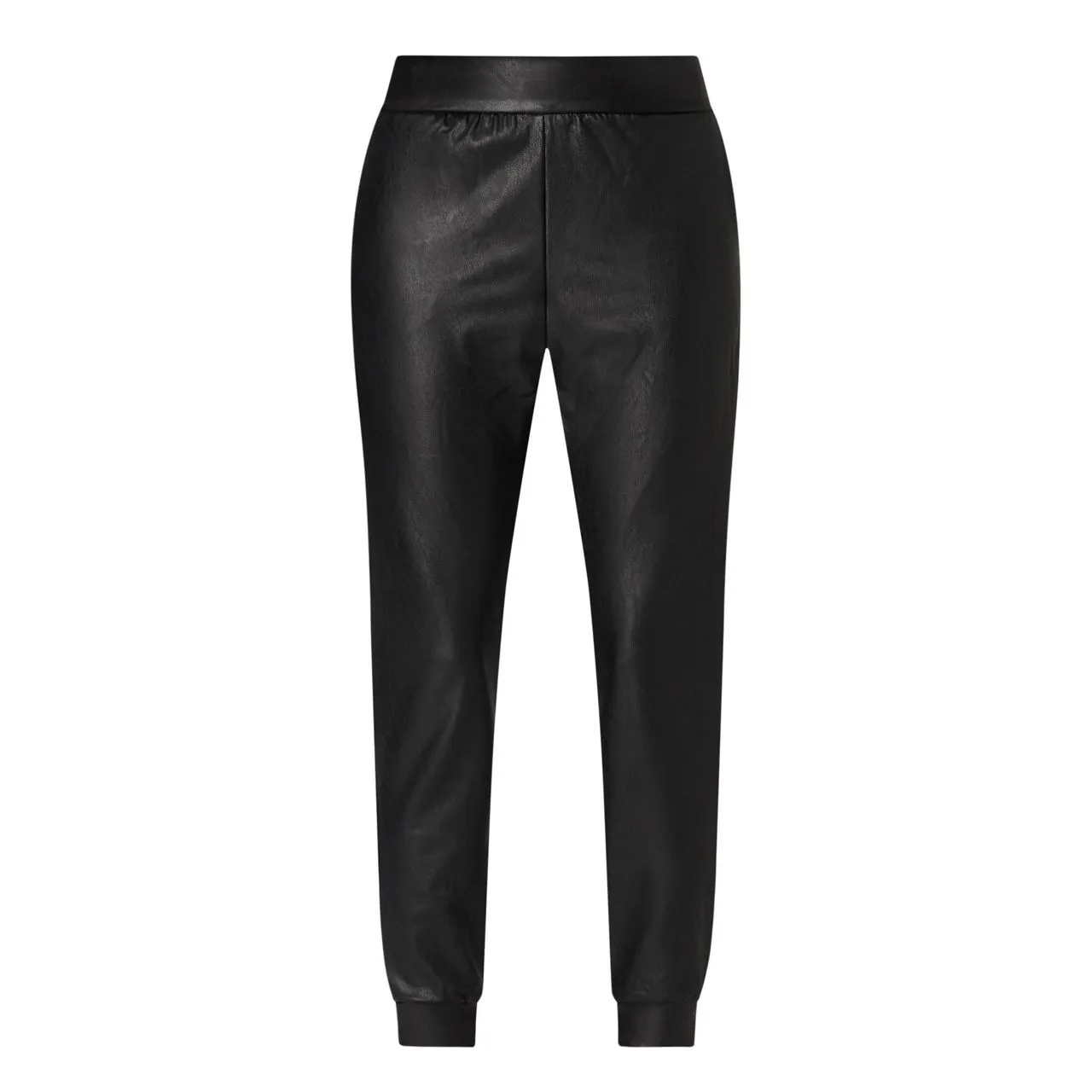 COMMANDO Faux-Leather Jogger Leggings - Black