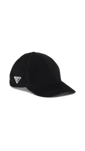 Corduroy Baseball Cap - Black