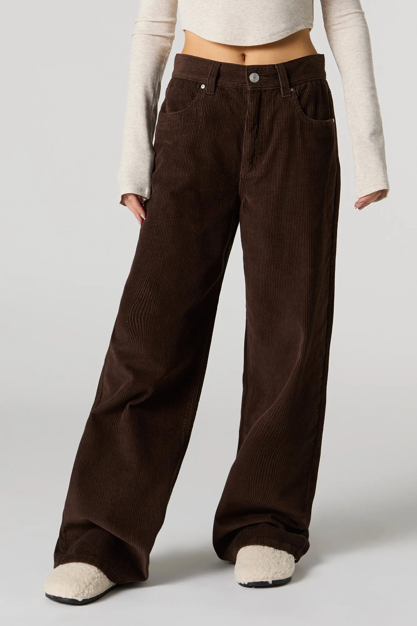 Corduroy Straight Leg Pant