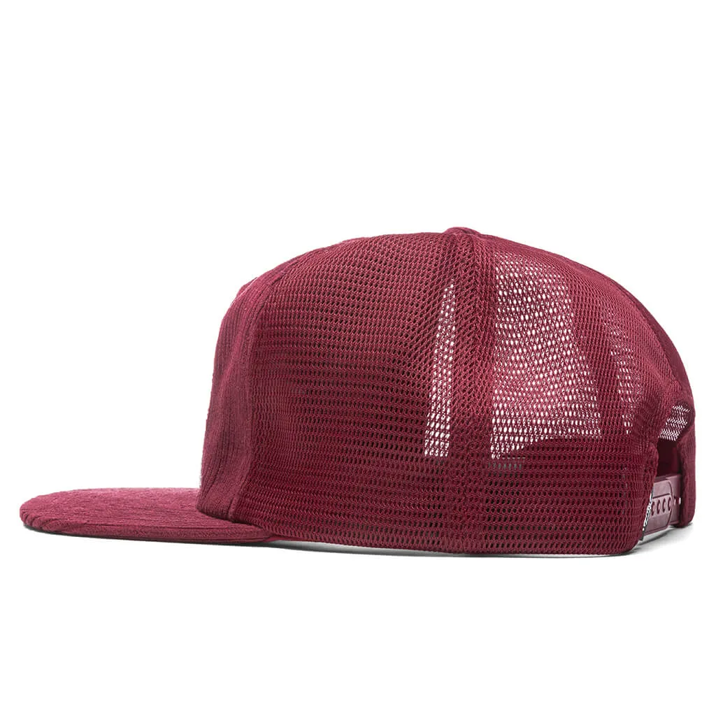 Corduroy Trucker Cap - Red