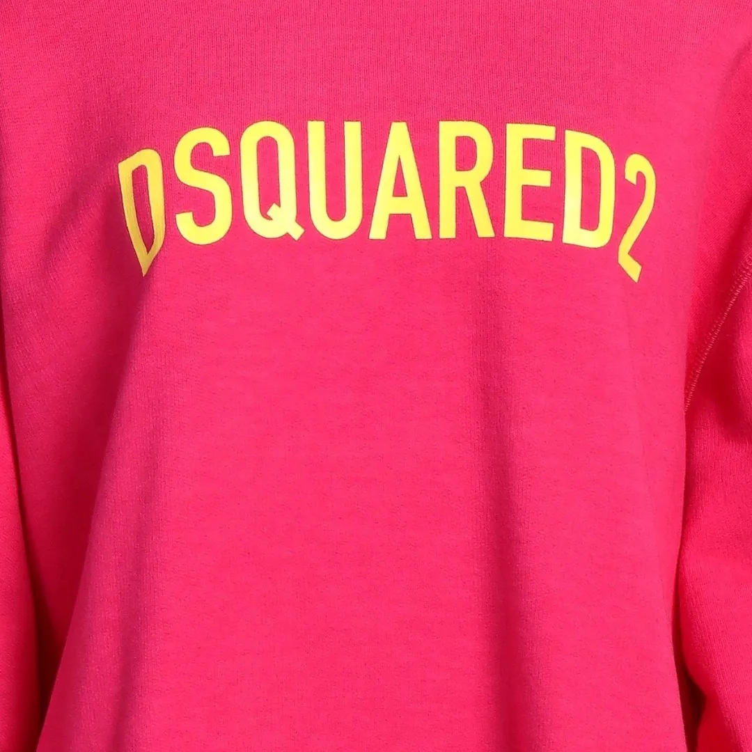 D SQUARED2  |Crew Neck Unisex Street Style Long Sleeves Plain Cotton Logo