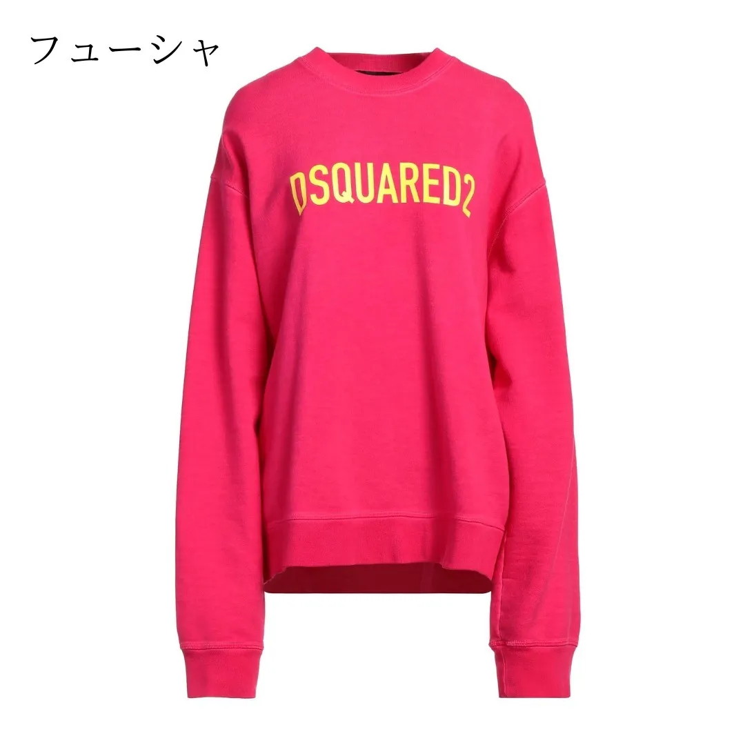 D SQUARED2  |Crew Neck Unisex Street Style Long Sleeves Plain Cotton Logo