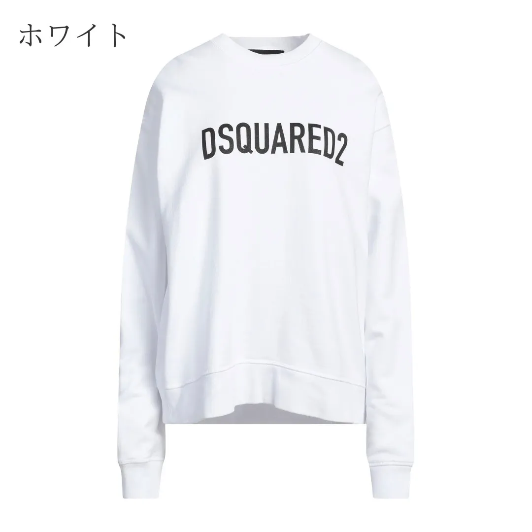 D SQUARED2  |Crew Neck Unisex Street Style Long Sleeves Plain Cotton Logo