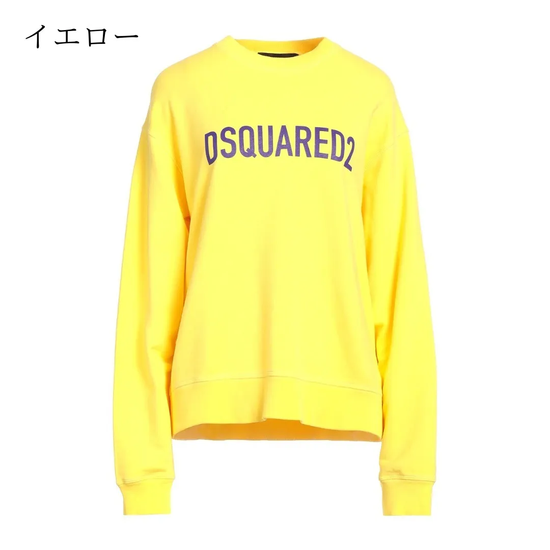 D SQUARED2  |Crew Neck Unisex Street Style Long Sleeves Plain Cotton Logo