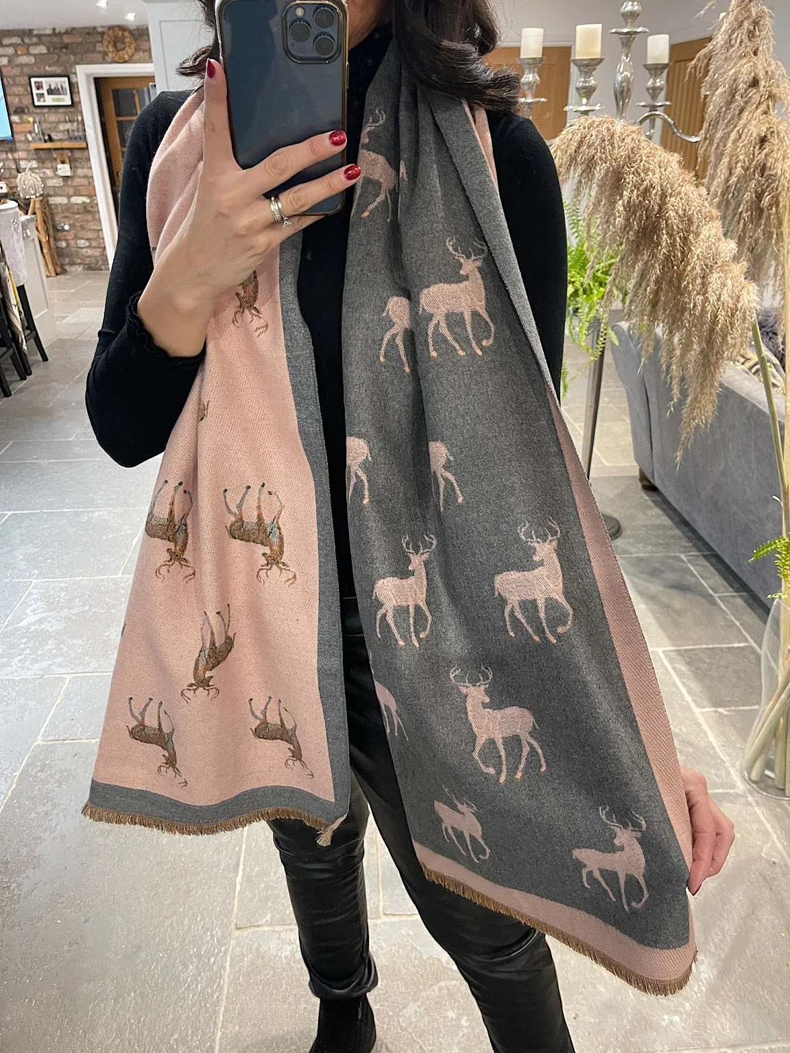 Deer Print Scarf