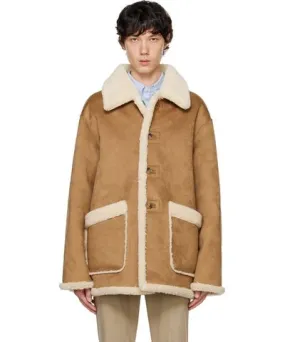 Dunst Brown & Beige Reversible Faux-Shearling Jacket