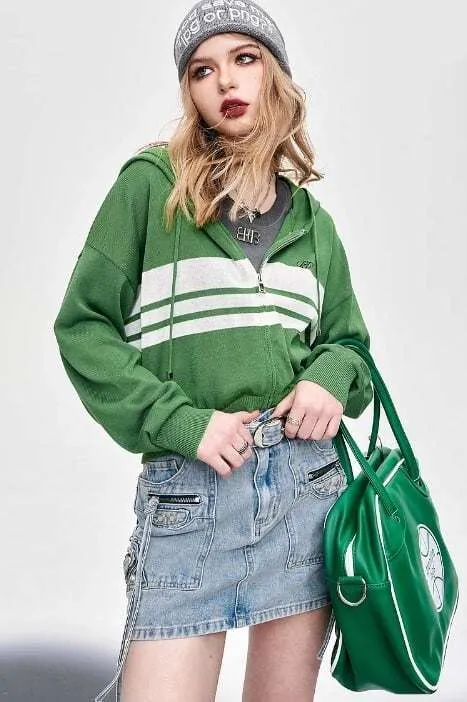 ELF SACK  |Stripes Unisex Sweat Nylon Blended Fabrics Street Style