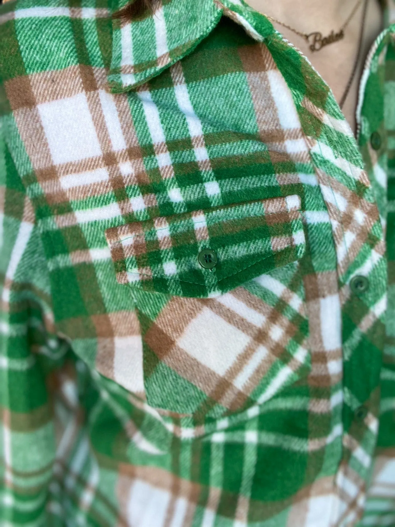 Emerald Green Flannel