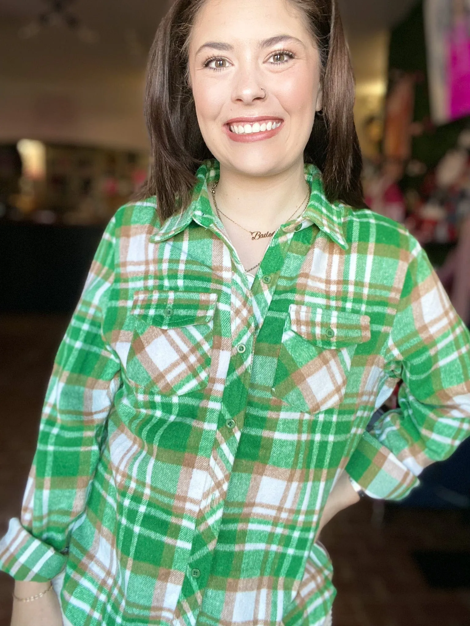 Emerald Green Flannel