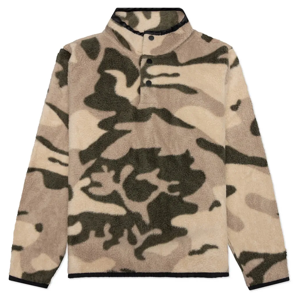 Essentials Kid's Half Zip Pullover - Camo