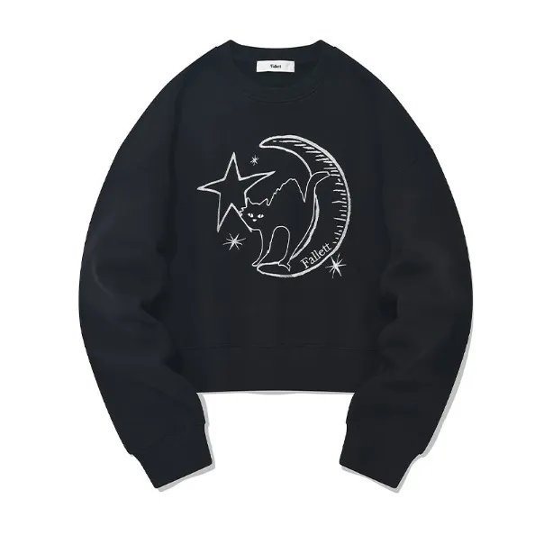 Fallett  |Street Style Long Sleeves Other Animal Patterns Cotton Logo