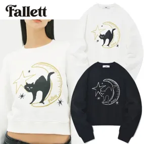 Fallett  |Street Style Long Sleeves Other Animal Patterns Cotton Logo