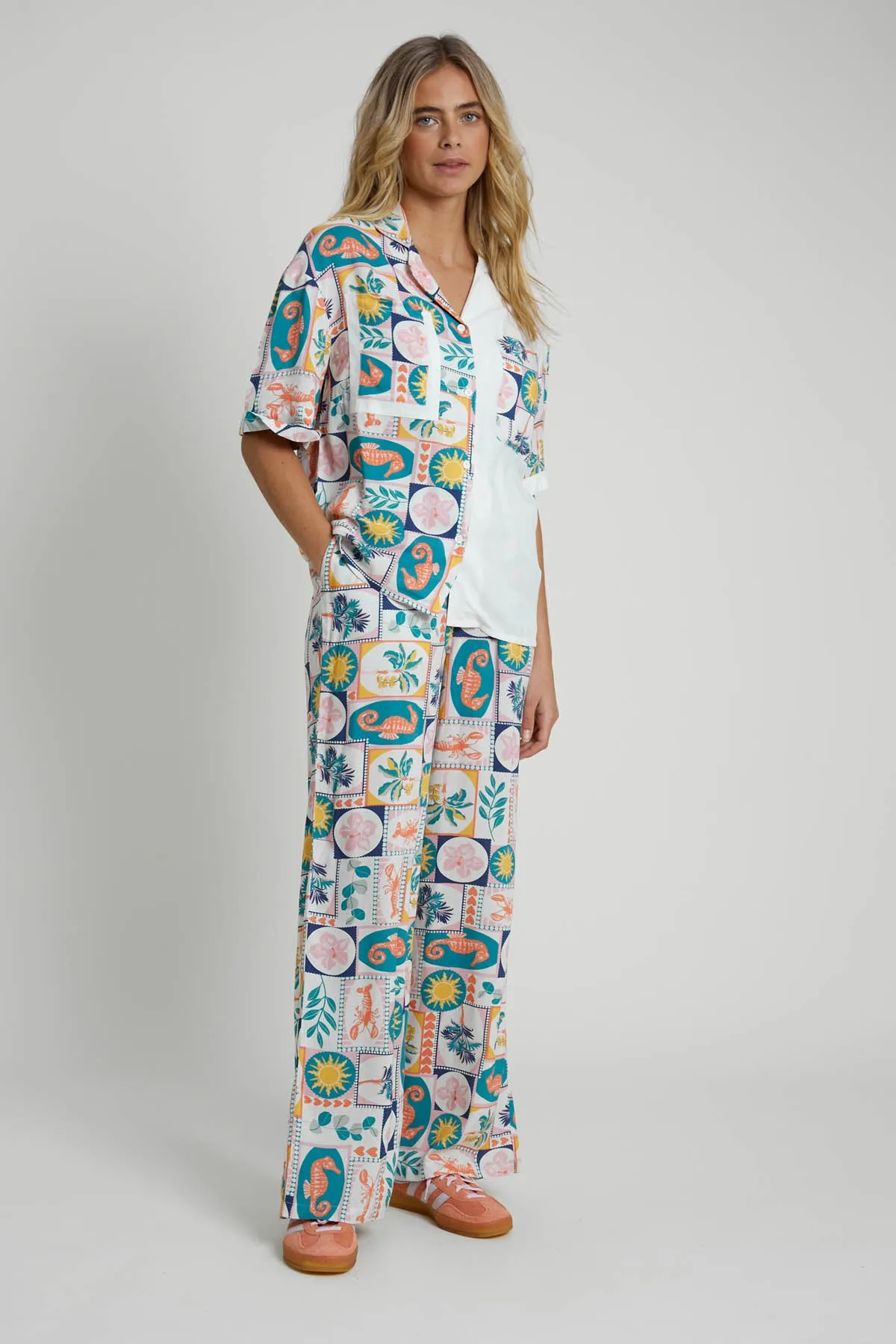 FARRAGO PRINTED TROUSERS