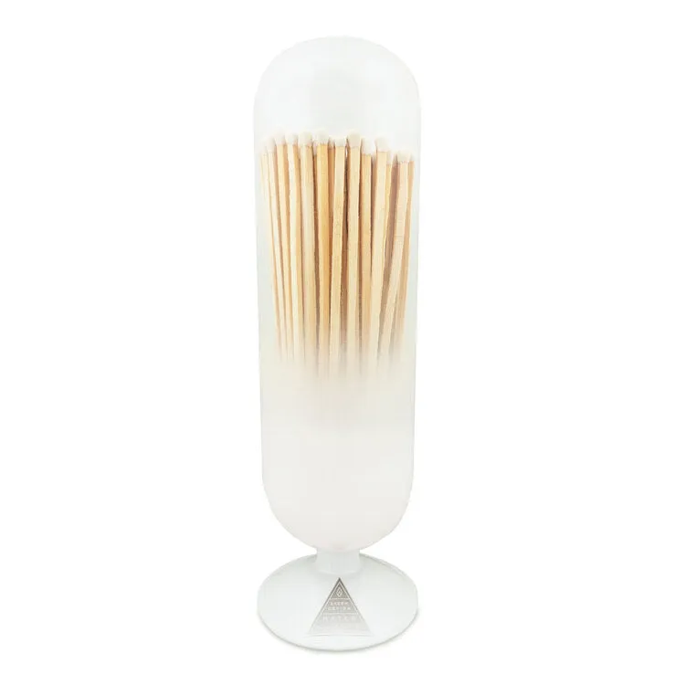 Fireplace Cloud Cloche with White Matches