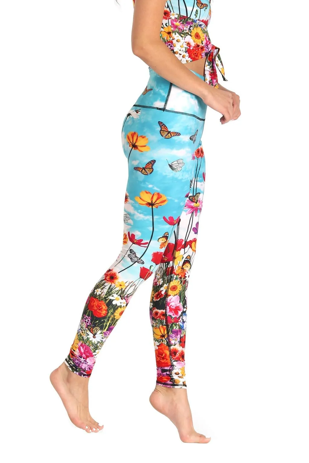 Flower Bomb Printed Yoga Leggings